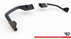 Splitter trasero V.1 (con barras verticales) + flaps para Honda Civic Sport Mk 10 Facelift