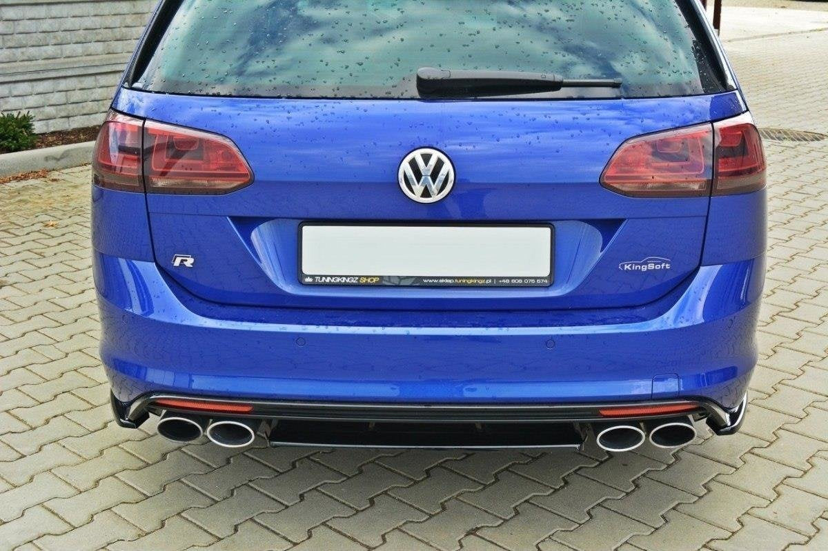 Splitter trasero para Volkswagen Golf Mk7 R ESTATE (without a vertical bar)