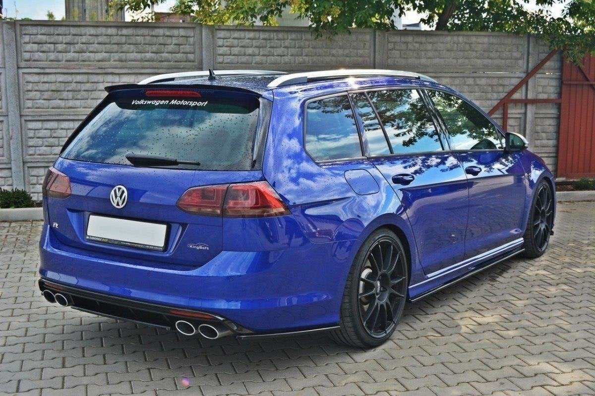Splitter trasero para Volkswagen Golf Mk7 R ESTATE (without a vertical bar)