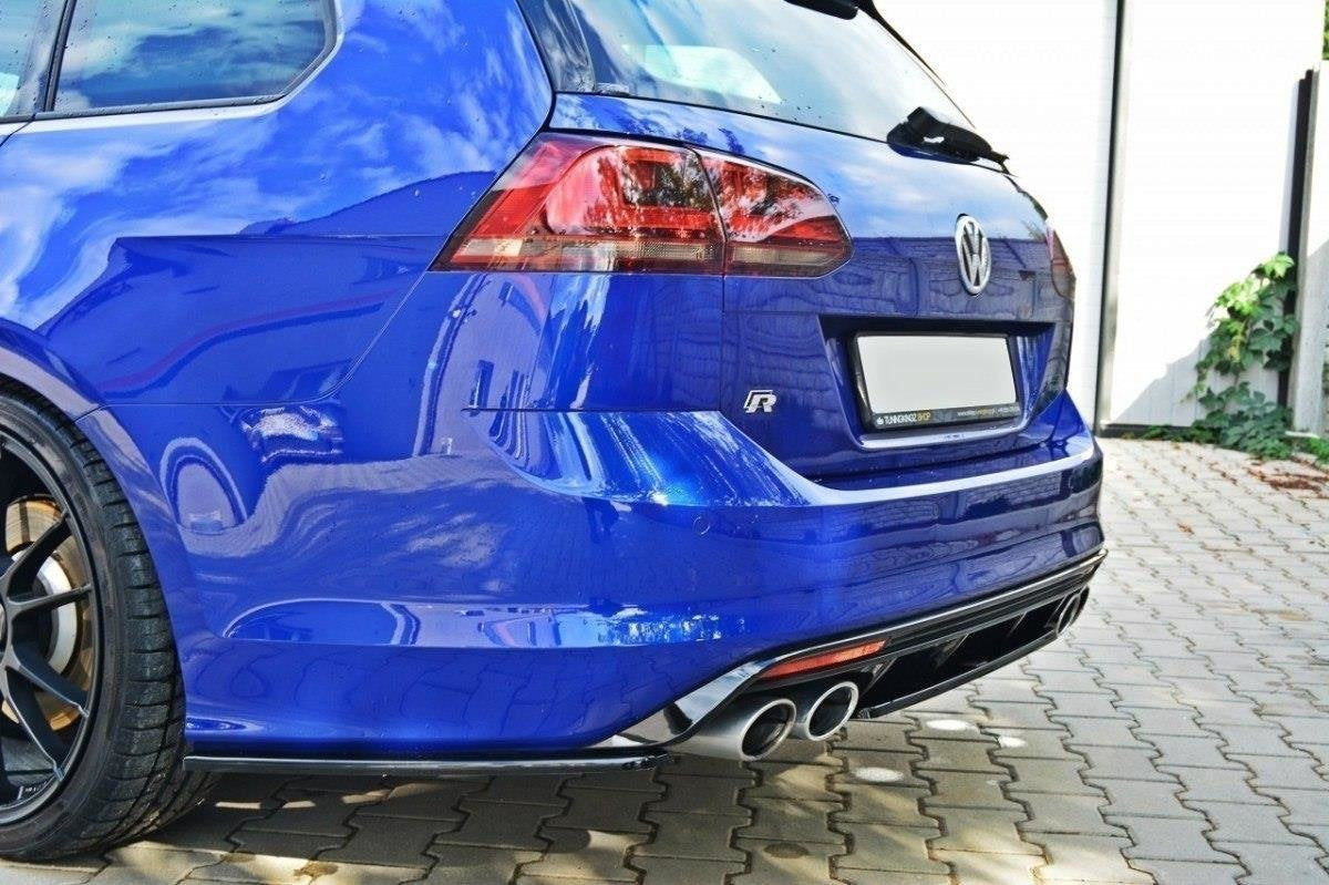 Splitter trasero para Volkswagen Golf Mk7 R ESTATE (without a vertical bar)