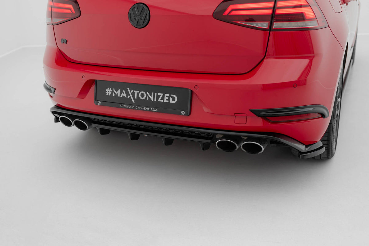 Splitter trasero para Volkswagen Golf R Hatchback Mk7 Facelift