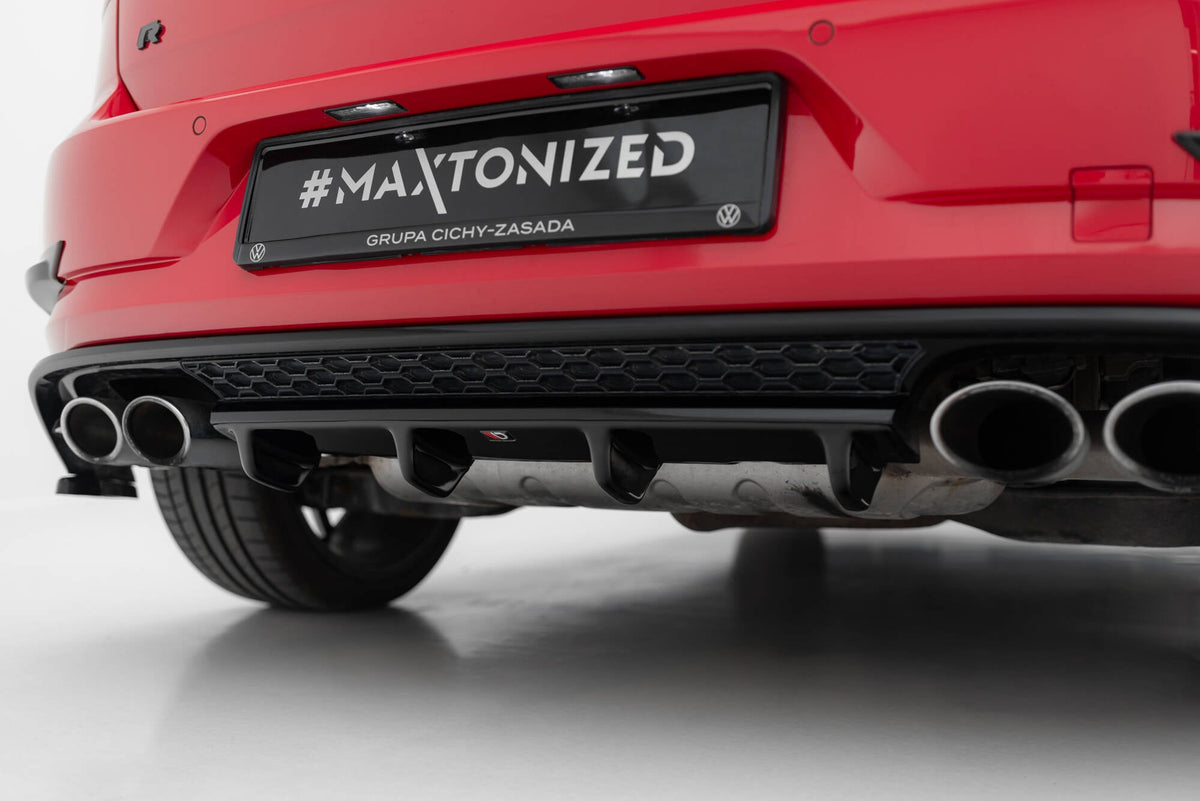 Splitter trasero para Volkswagen Golf R Hatchback Mk7 Facelift