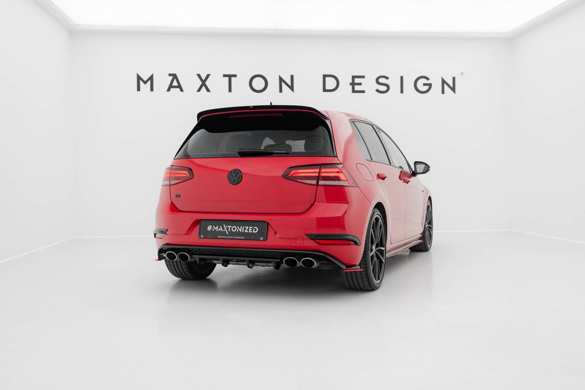 Splitter trasero para Volkswagen Golf R Hatchback Mk7 Facelift