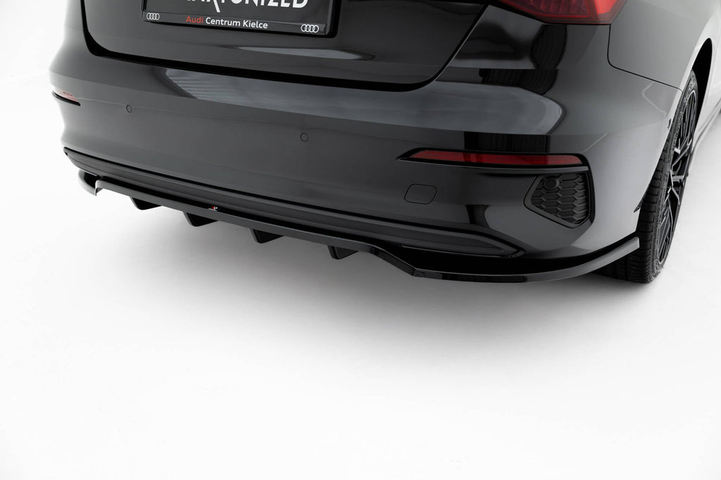 Splitter trasero (con barras verticales) para Audi A3 Sedan 8Y
