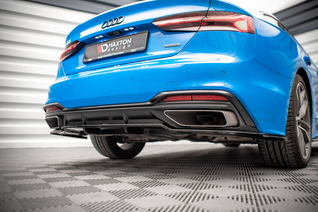 Splitter trasero (con barras verticales) para Audi A5 S-Line F5 Facelift