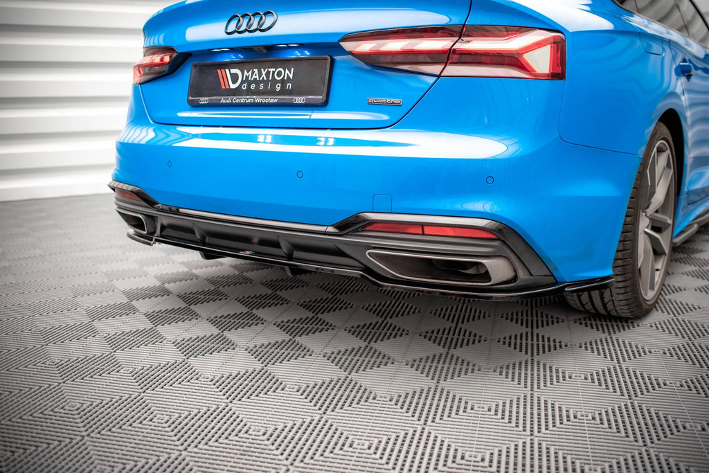 Splitter trasero (con barras verticales) para Audi A5 S-Line F5 Facelift