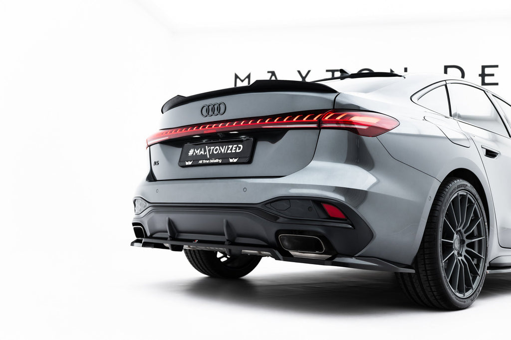 Splitter trasero (con barras verticales) para Audi A5 S-Line Sedan / Avant B10