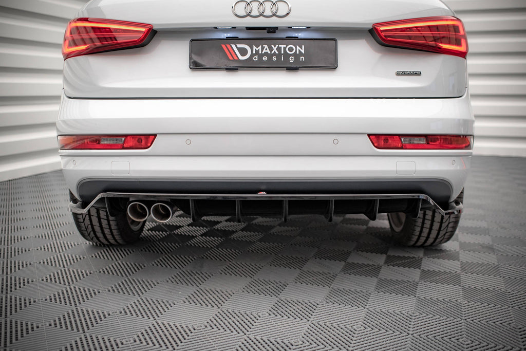 Splitter trasero (con barras verticales) para Audi Q3 Sport 8U Facelift