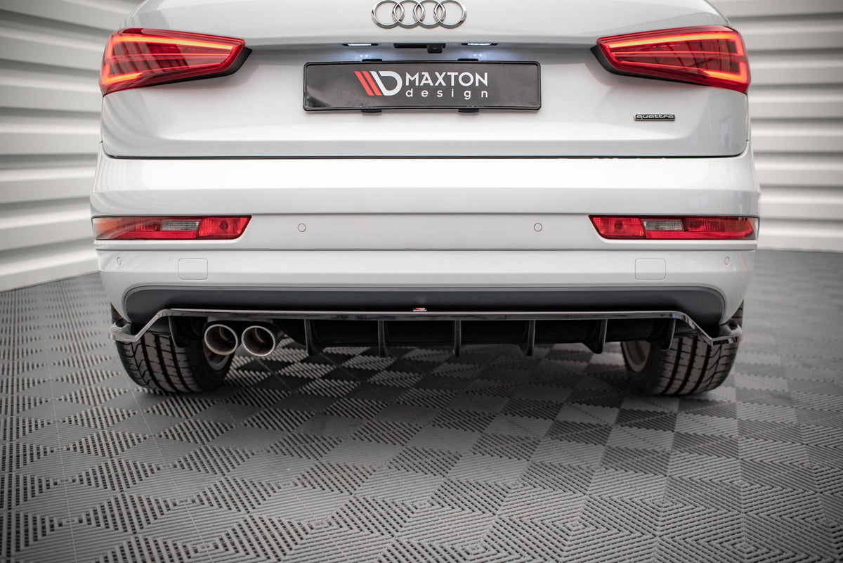 Splitter trasero (con barras verticales) para Audi Q3 Sport 8U Facelift