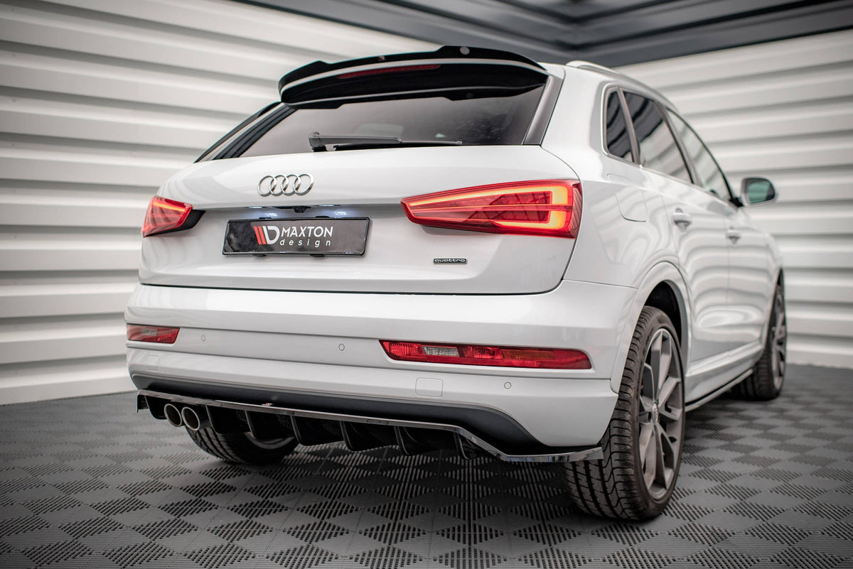 Splitter trasero (con barras verticales) para Audi Q3 Sport 8U Facelift
