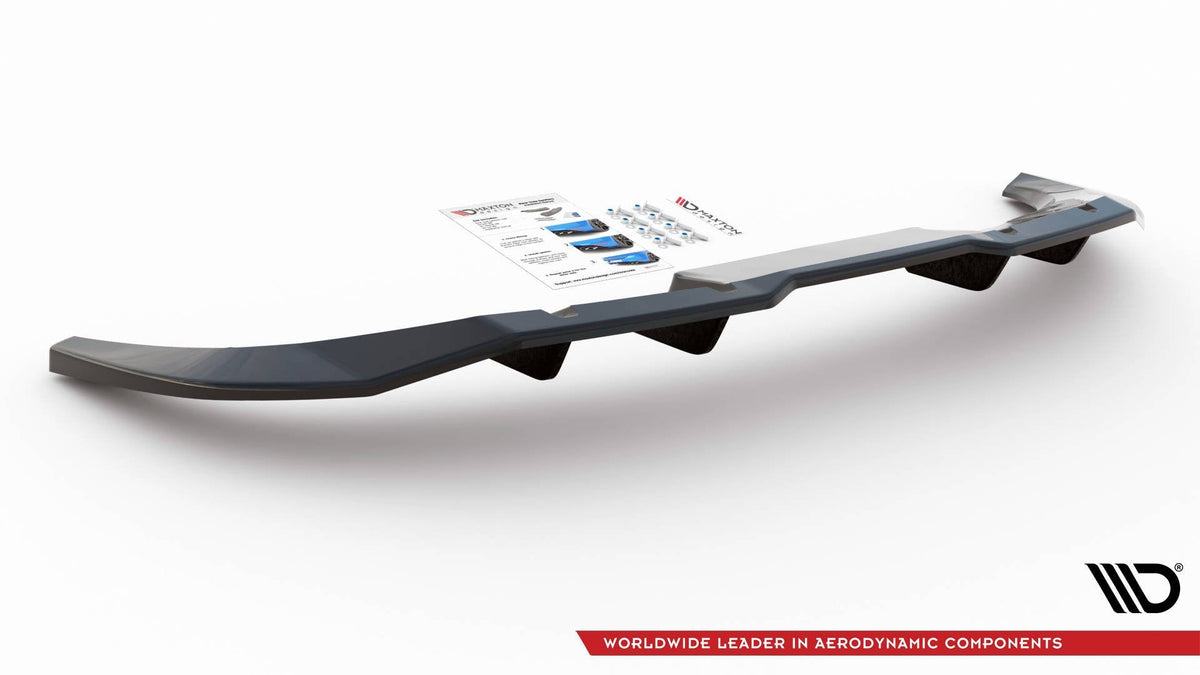 Splitter trasero (con barras verticales) para Audi Q3 Sportback S-Line F3