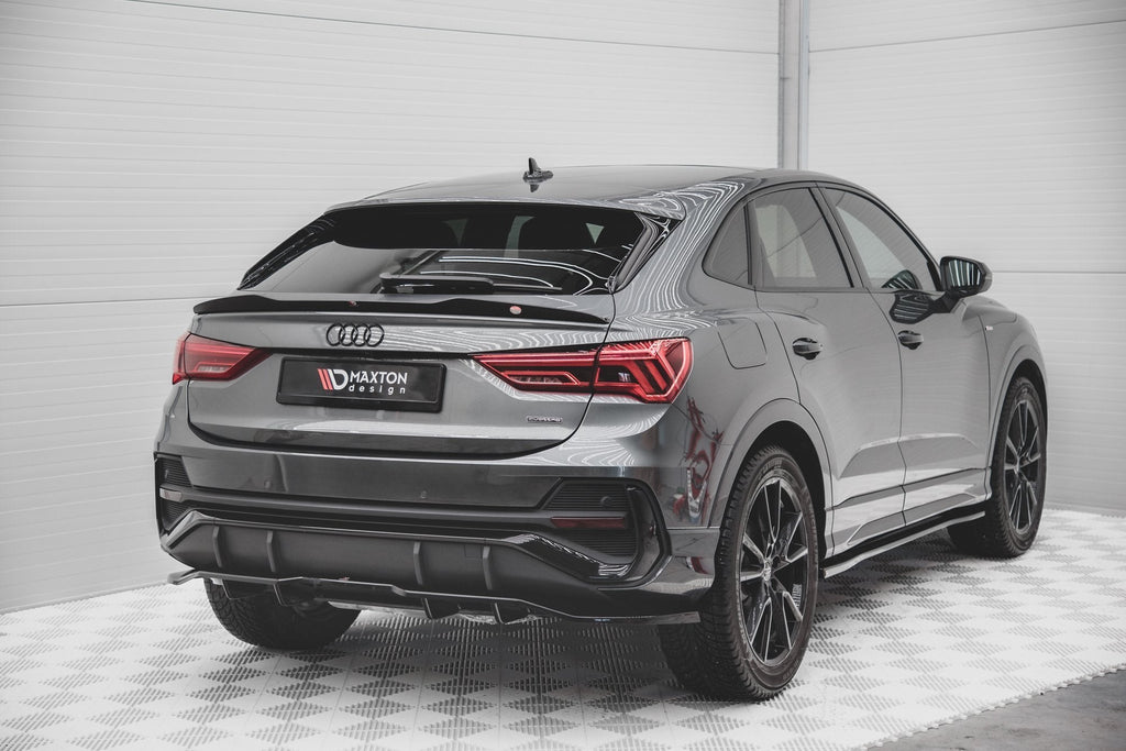 Splitter trasero (con barras verticales) para Audi Q3 Sportback S-Line F3