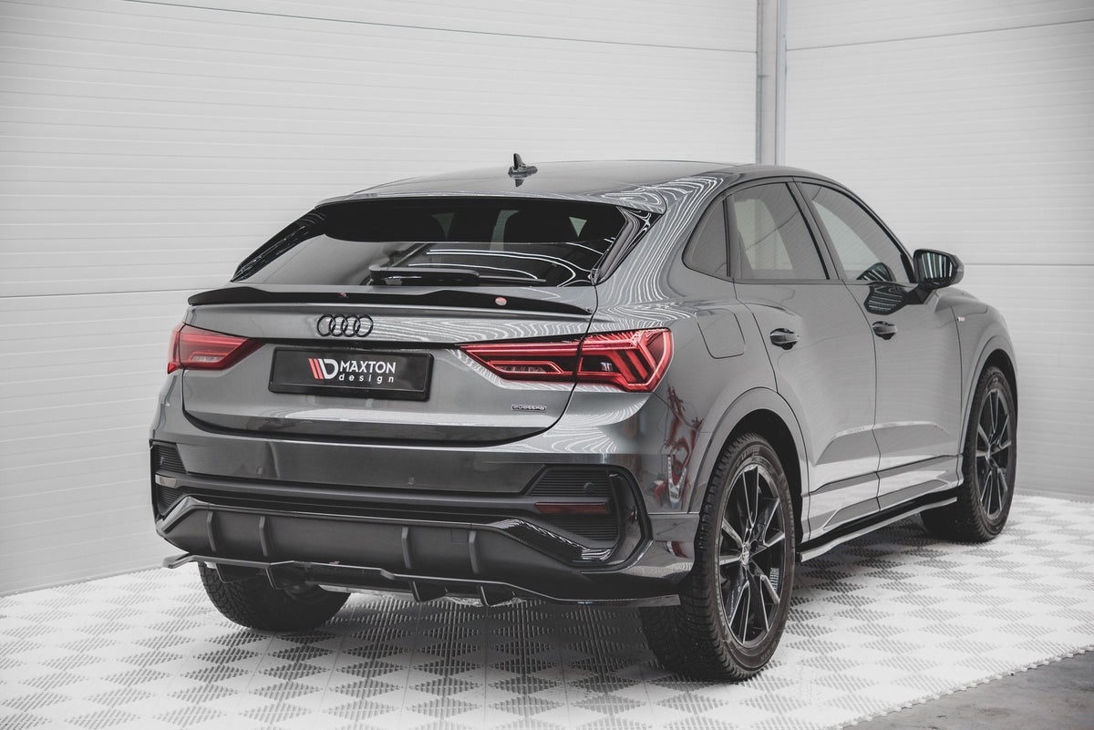Splitter trasero (con barras verticales) para Audi Q3 Sportback S-Line F3