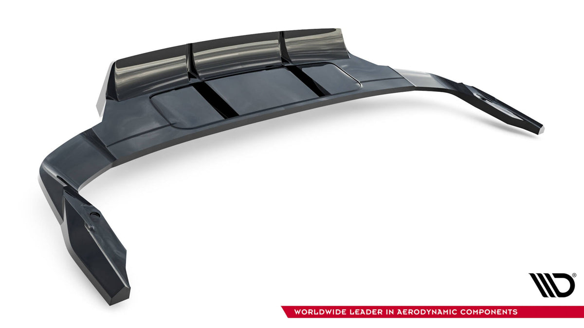 Splitter trasero (con barras verticales) para Audi Q7 S-Line Mk2 Facelift 2