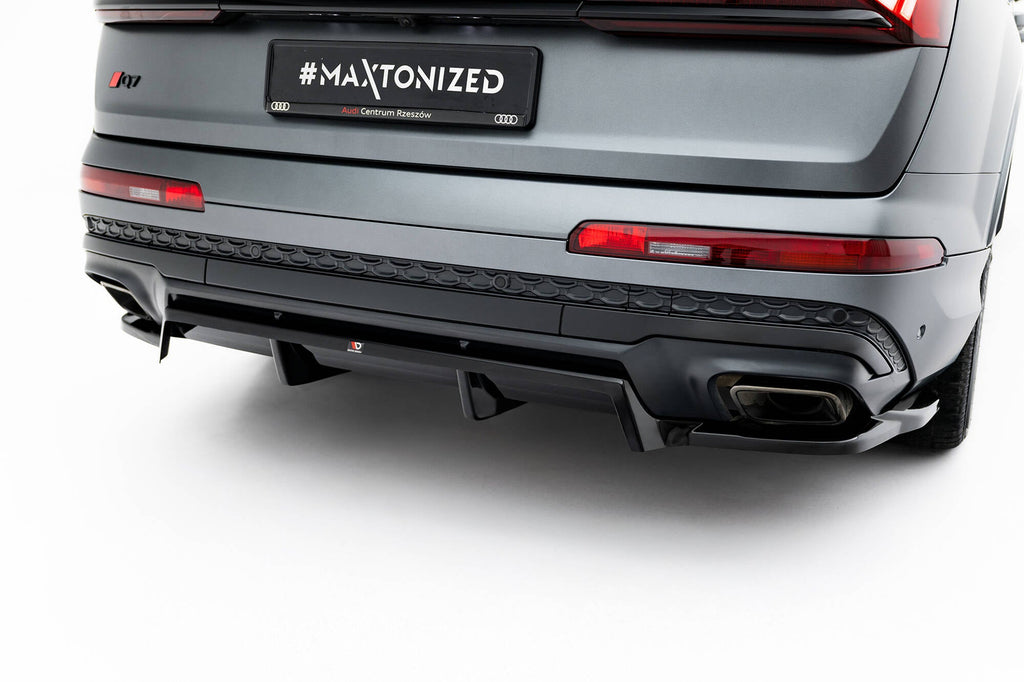 Splitter trasero (con barras verticales) para Audi Q7 S-Line Mk2 Facelift 2
