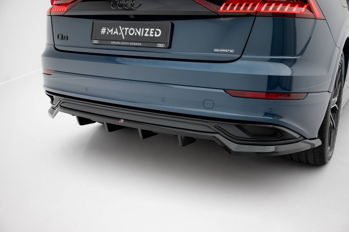 Splitter trasero (con barras verticales) para Audi Q8 Mk1