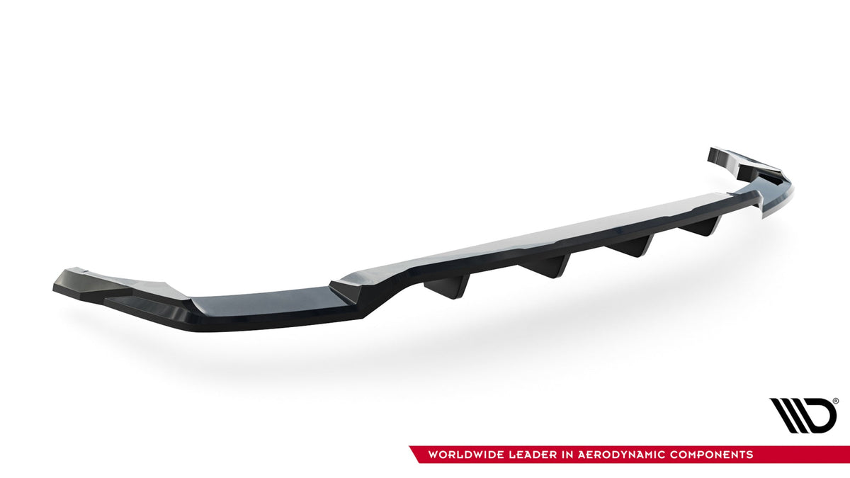 Splitter trasero (con barras verticales) para Audi Q8 Mk1 Facelift