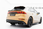 Splitter trasero (con barras verticales) para Audi Q8 Mk1 Facelift
