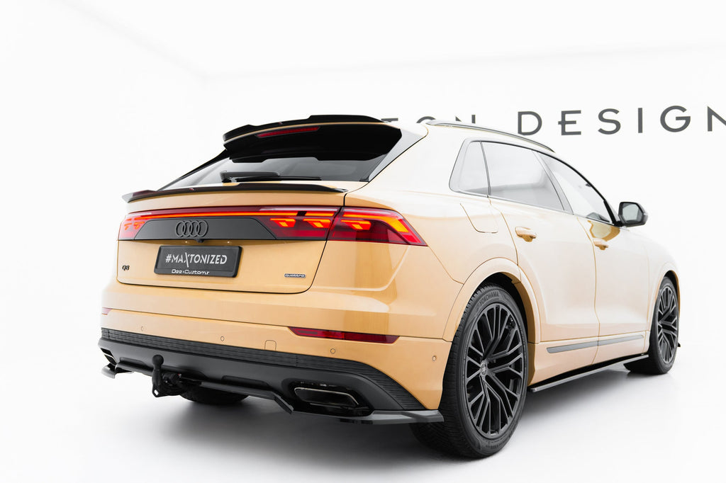 Splitter trasero (con barras verticales) para Audi Q8 Mk1 Facelift