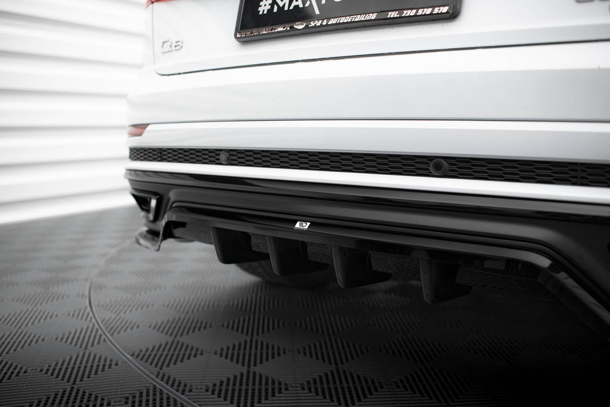 Splitter trasero (con barras verticales) para Audi Q8 S-Line Mk1