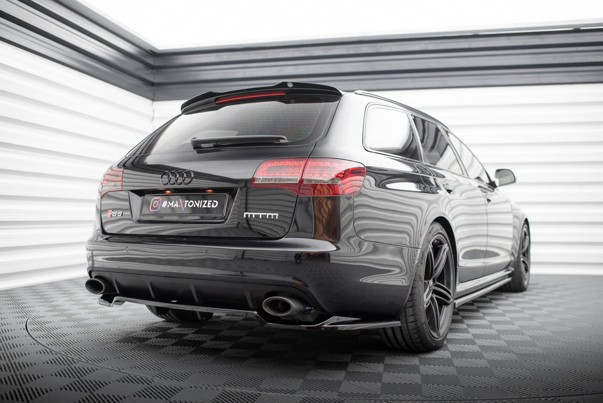 Splitter trasero (con barras verticales) para Audi RS6 Avant C6