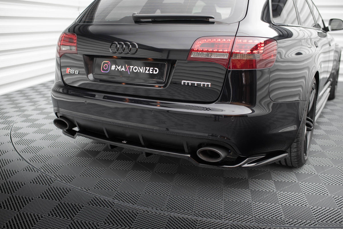 Splitter trasero (con barras verticales) para Audi RS6 Avant C6
