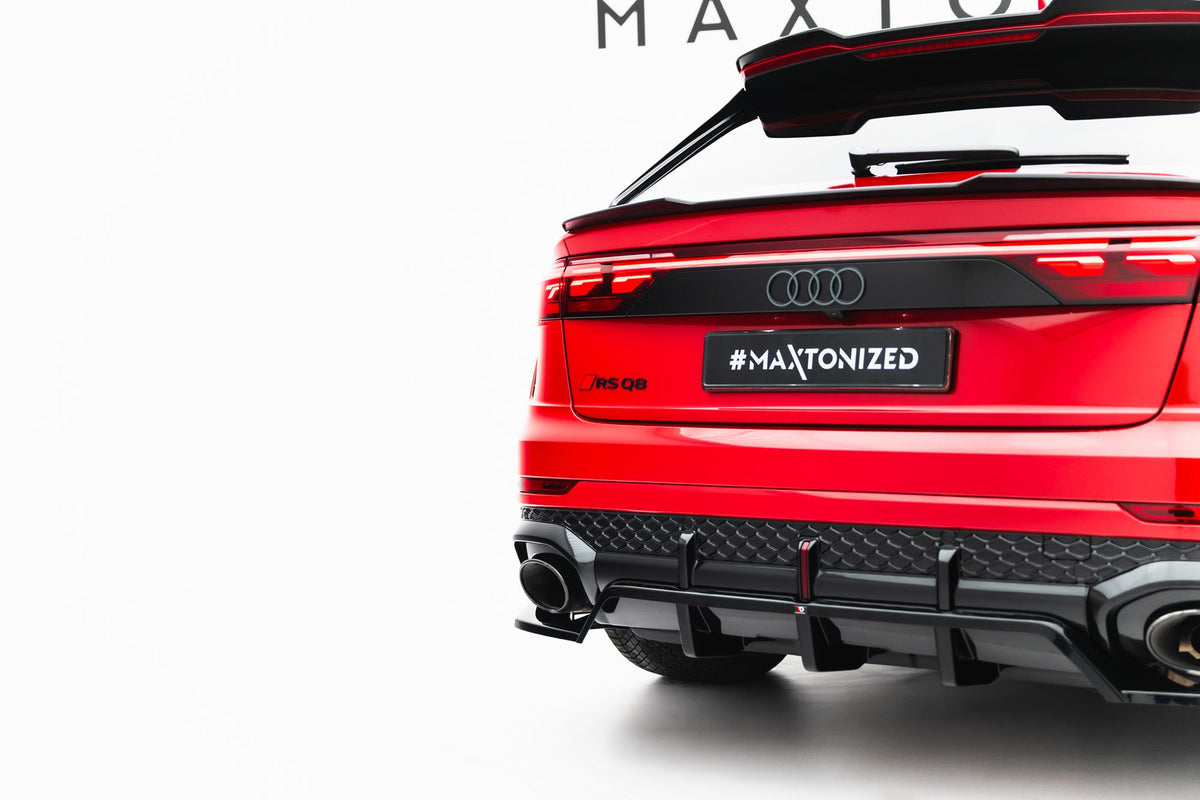 Splitter trasero (con barras verticales) para Audi RSQ8 Mk1 Facelift