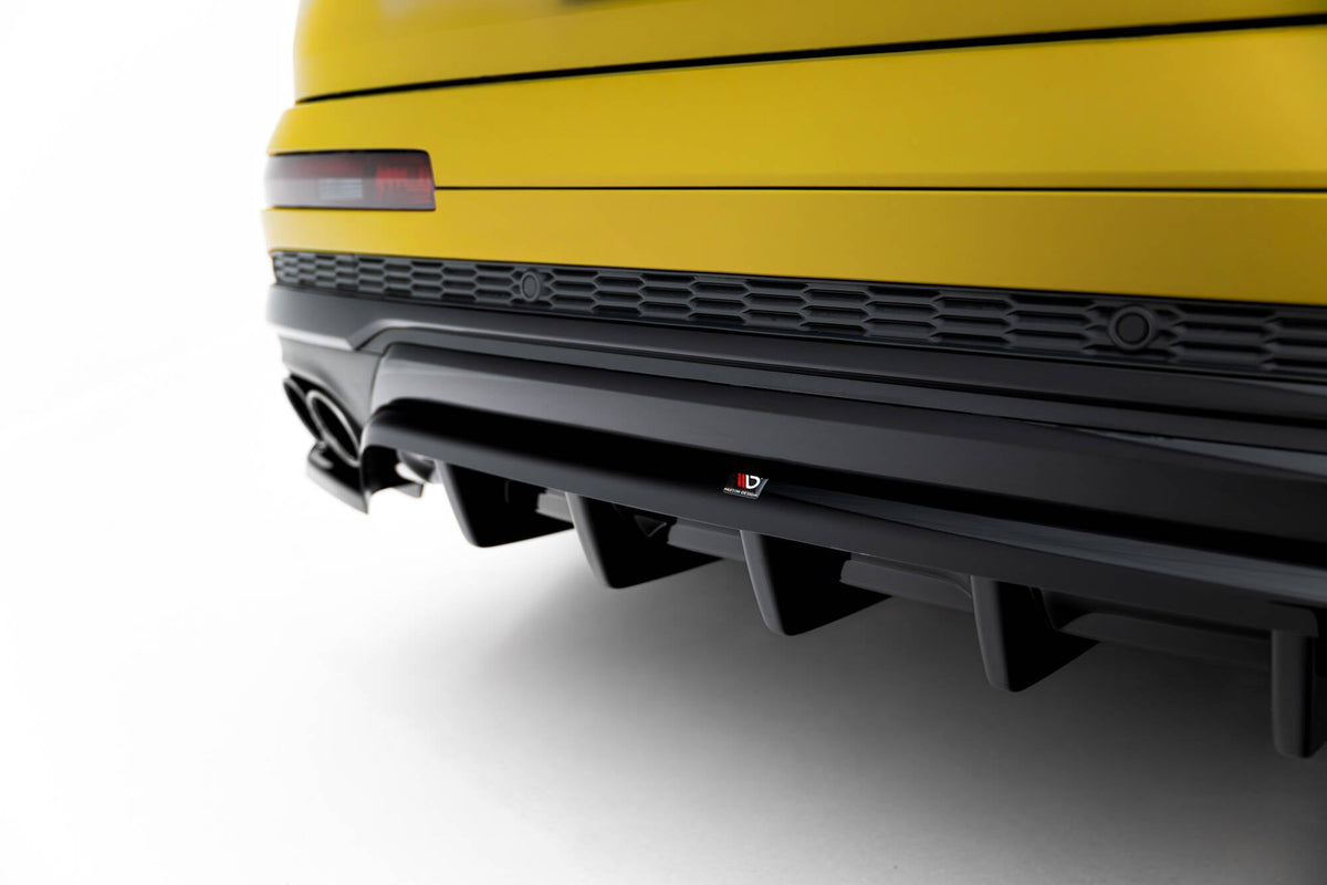 Splitter trasero (con barras verticales) para Audi SQ7 Mk2 (4M) Facelift