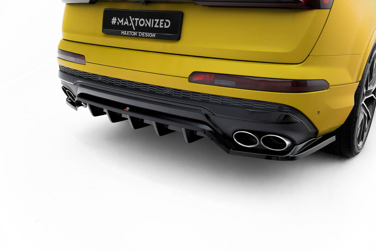 Splitter trasero (con barras verticales) para Audi SQ7 Mk2 (4M) Facelift