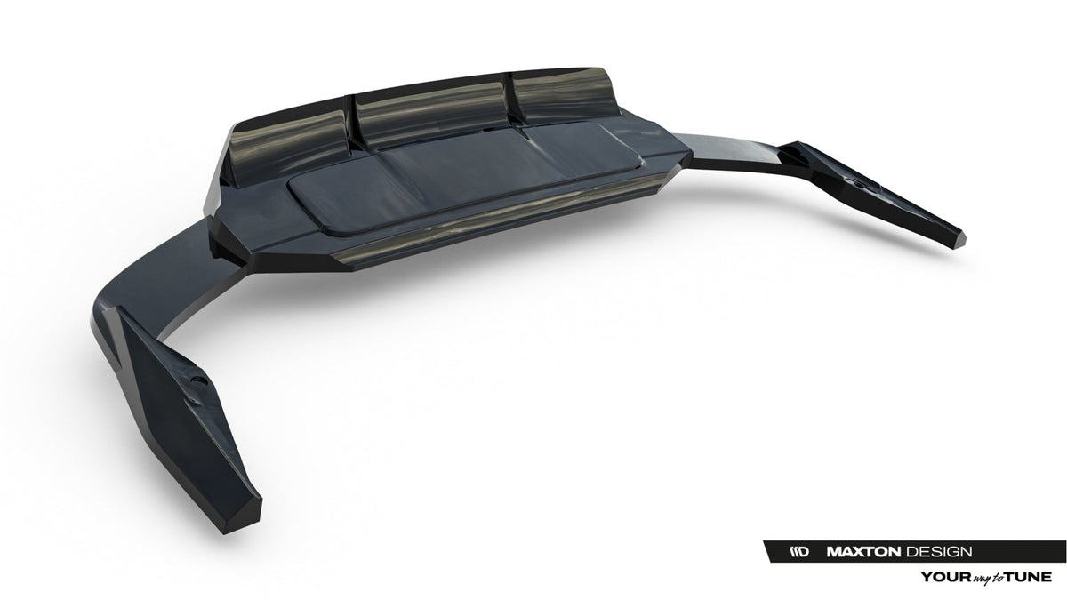 Splitter trasero (con barras verticales) para Audi SQ7 Mk2 Facelift 2