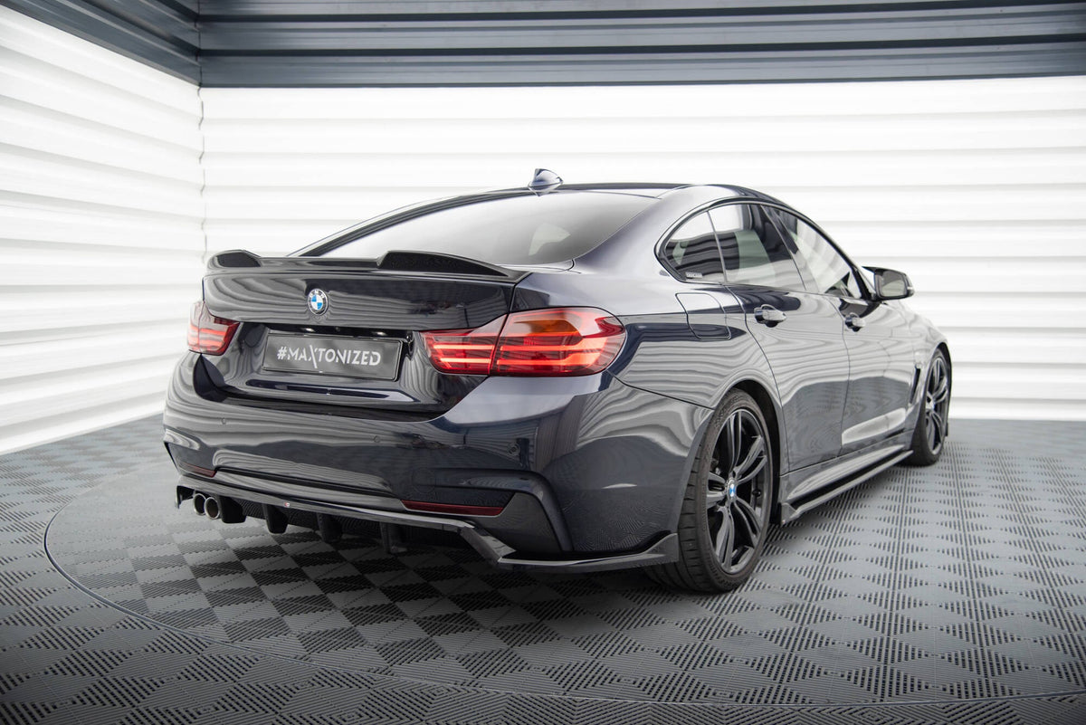 Splitter trasero (con barras verticales) para BMW 4 Coupe / Gran Coupe / Cabrio M-Pack F32 / F36 / F33