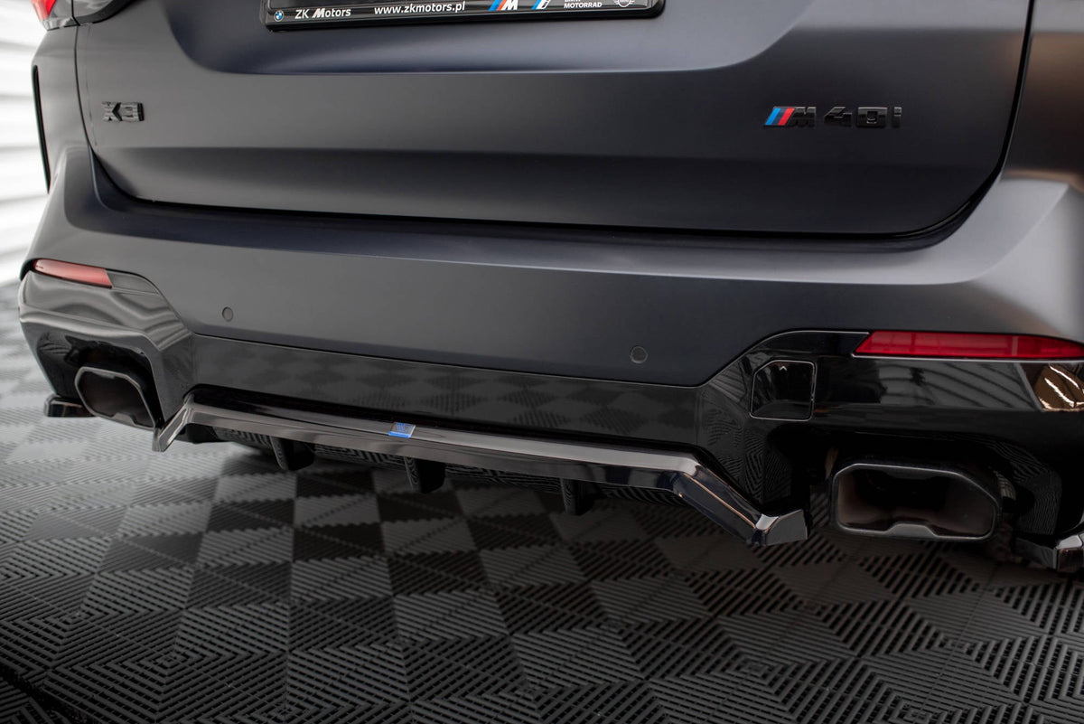 Splitter trasero (con barras verticales) para BMW X3 M-Pack G01 Facelift