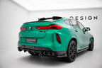 Splitter trasero (con barras verticales) para BMW X6 M F96 Facelift