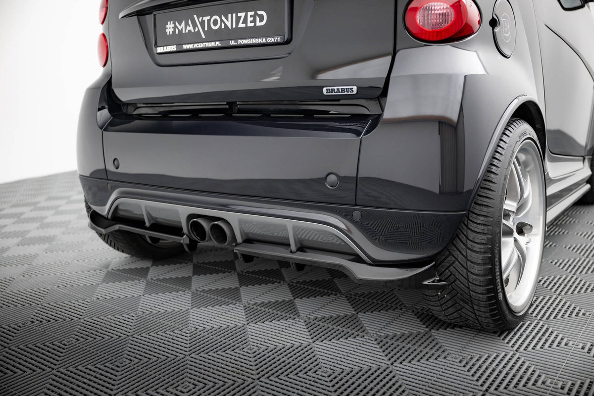 Splitter trasero (con barras verticales) para Brabus Smart Fortwo C451 Facelift