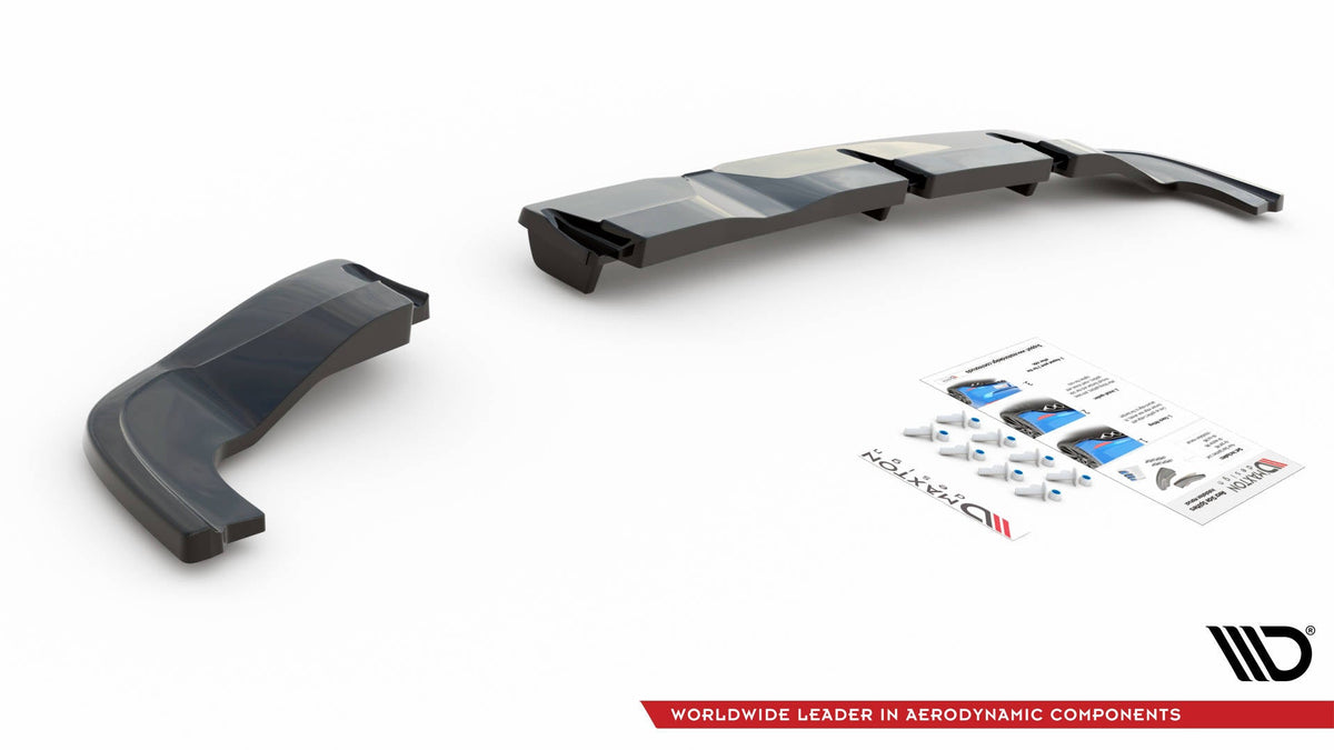 Splitter trasero (con barras verticales) para Hyundai I20 N Mk3