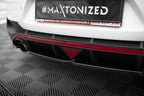 Splitter trasero (con barras verticales) para Hyundai I30 N Mk3 Fastback