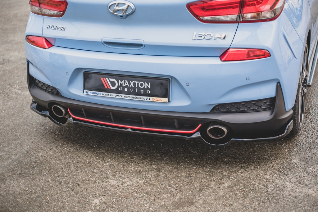 Splitter trasero (con barras verticales) para Hyundai I30 N Mk3 Hatchback