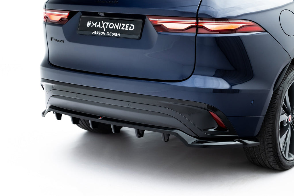 Splitter trasero (con barras verticales) para Jaguar F-Pace R-Sport Mk1 Facelift