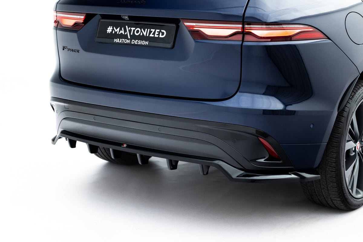 Splitter trasero (con barras verticales) para Jaguar F-Pace R-Sport Mk1 Facelift