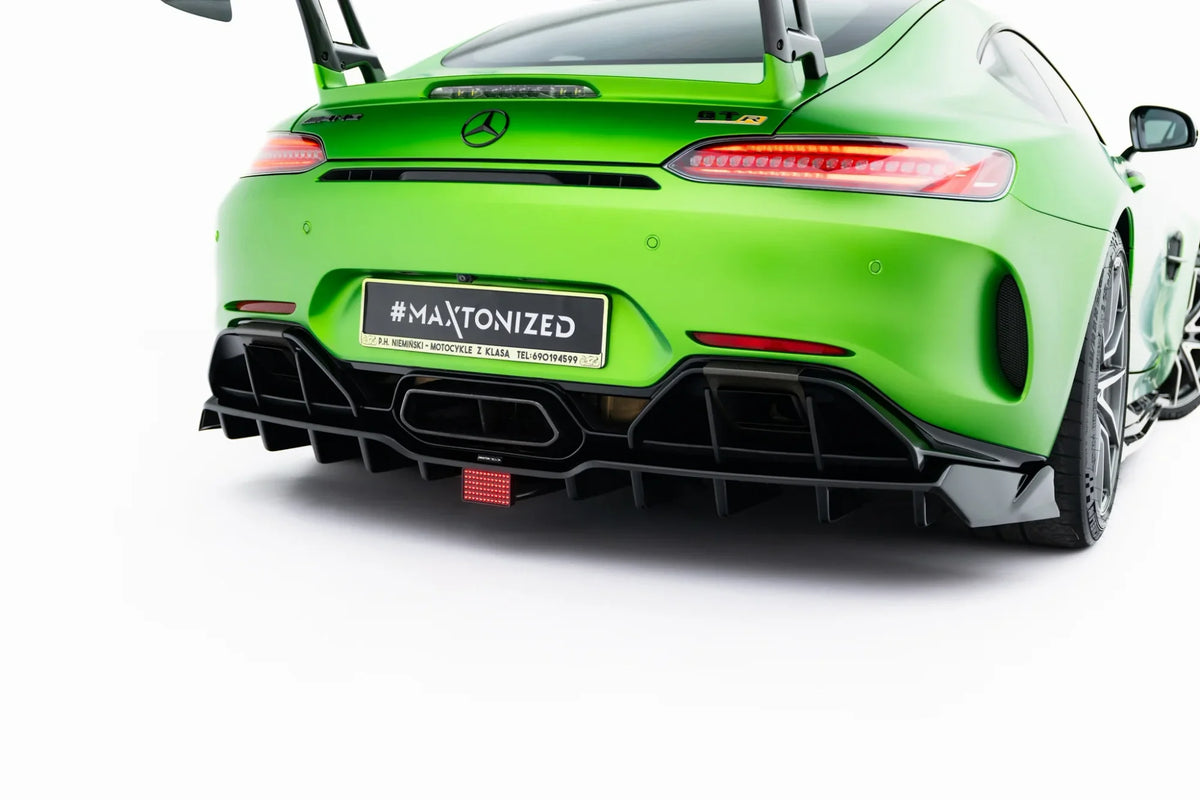 Splitter trasero (con barras verticales) + LED para Mercedes-AMG GT R C190 Facelift
