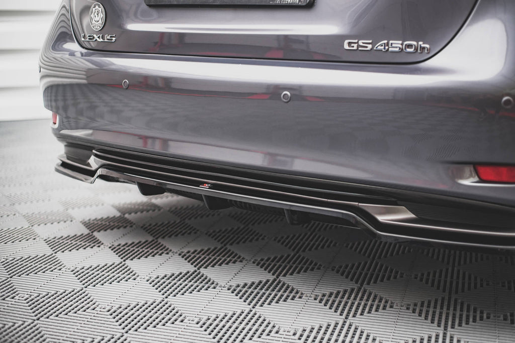 Splitter trasero (con barras verticales) para Lexus GS F Sport Hybrid Mk4 (L10)