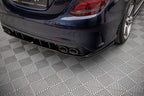 Splitter trasero (con barras verticales) para Mercedes-AMG C 43 Sedan W205 Facelift