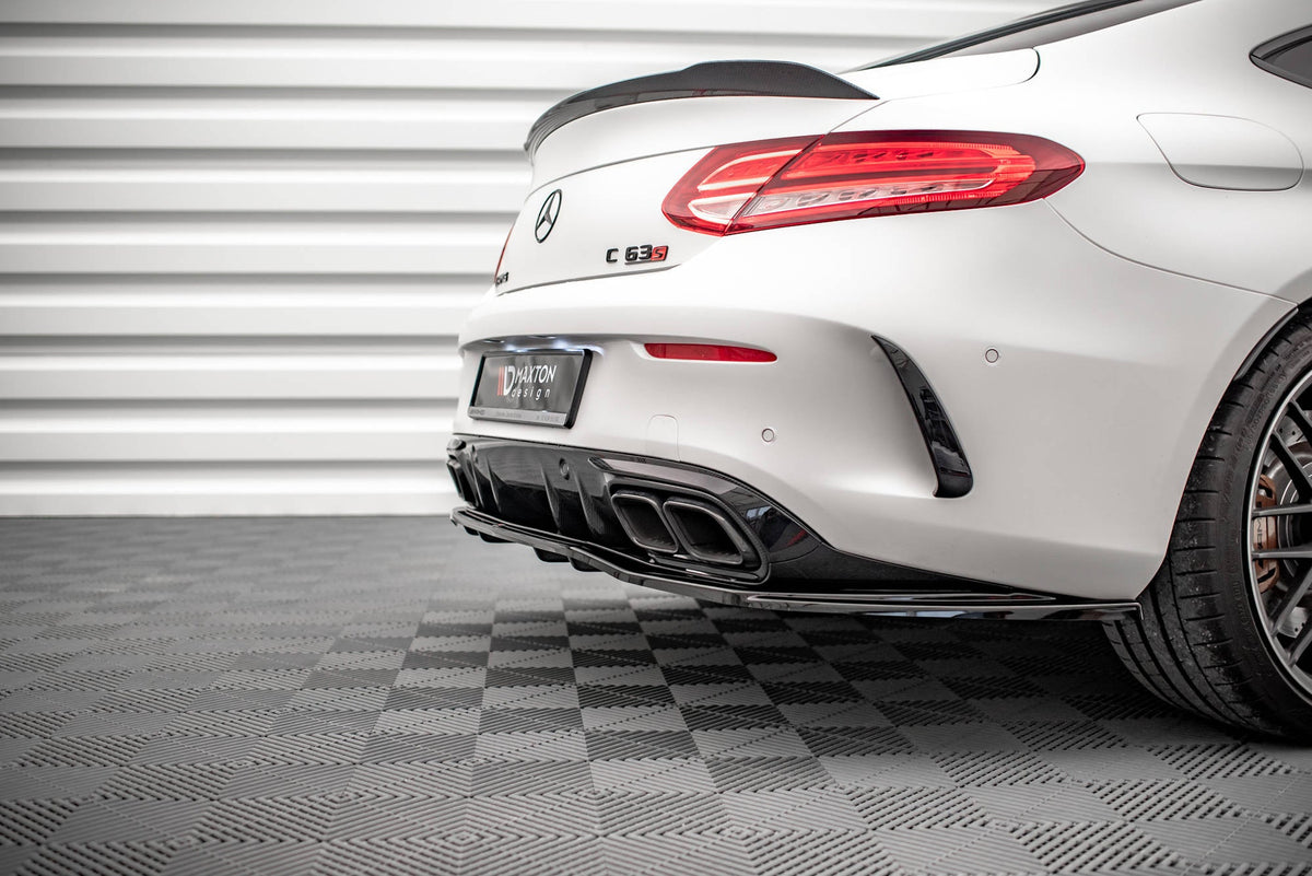 Splitter trasero (con barras verticales) para Mercedes-AMG C 63AMG Coupe AMG Aero Pack C205 Facelift