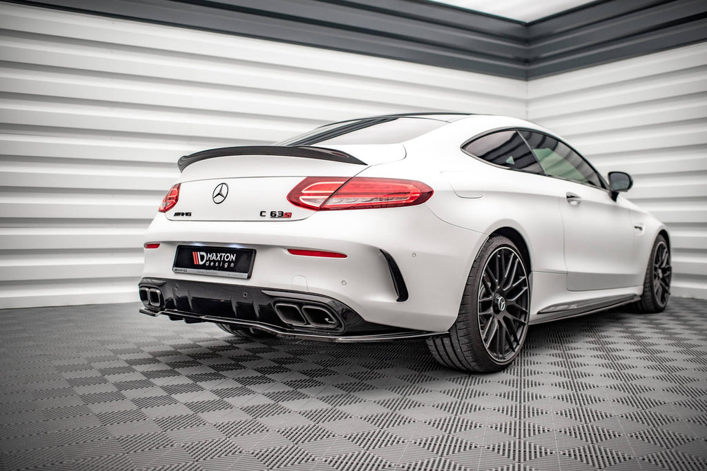 Splitter trasero (con barras verticales) para Mercedes-AMG C 63AMG Coupe AMG Aero Pack C205 Facelift
