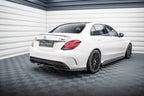 Splitter trasero (con barras verticales) para Mercedes-AMG C63 Sedan / Estate W205 / S205