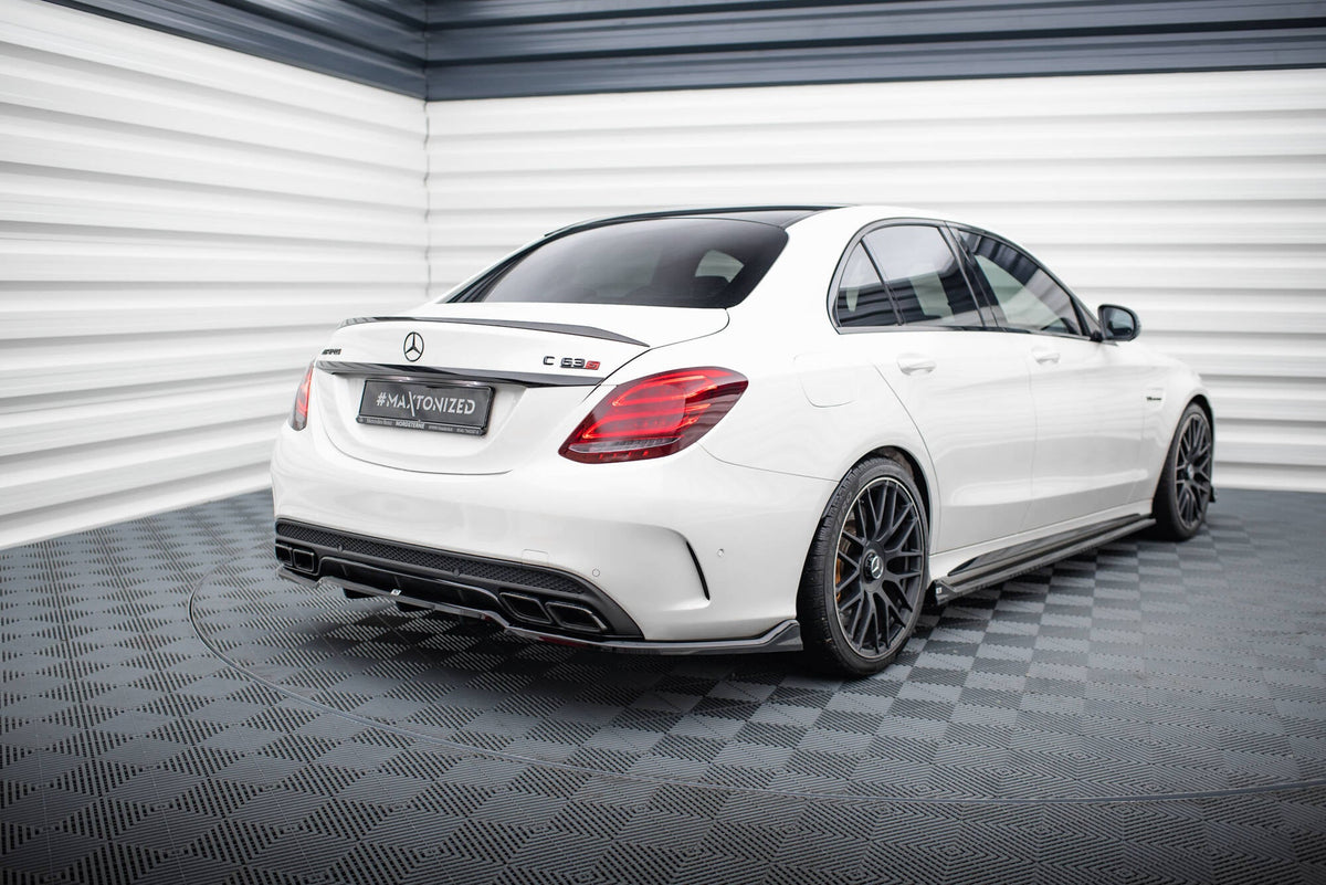 Splitter trasero (con barras verticales) para Mercedes-AMG C63 Sedan / Estate W205 / S205