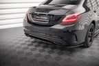 Splitter trasero (con barras verticales) para Mercedes-Benz C AMG-Line W205 Facelift