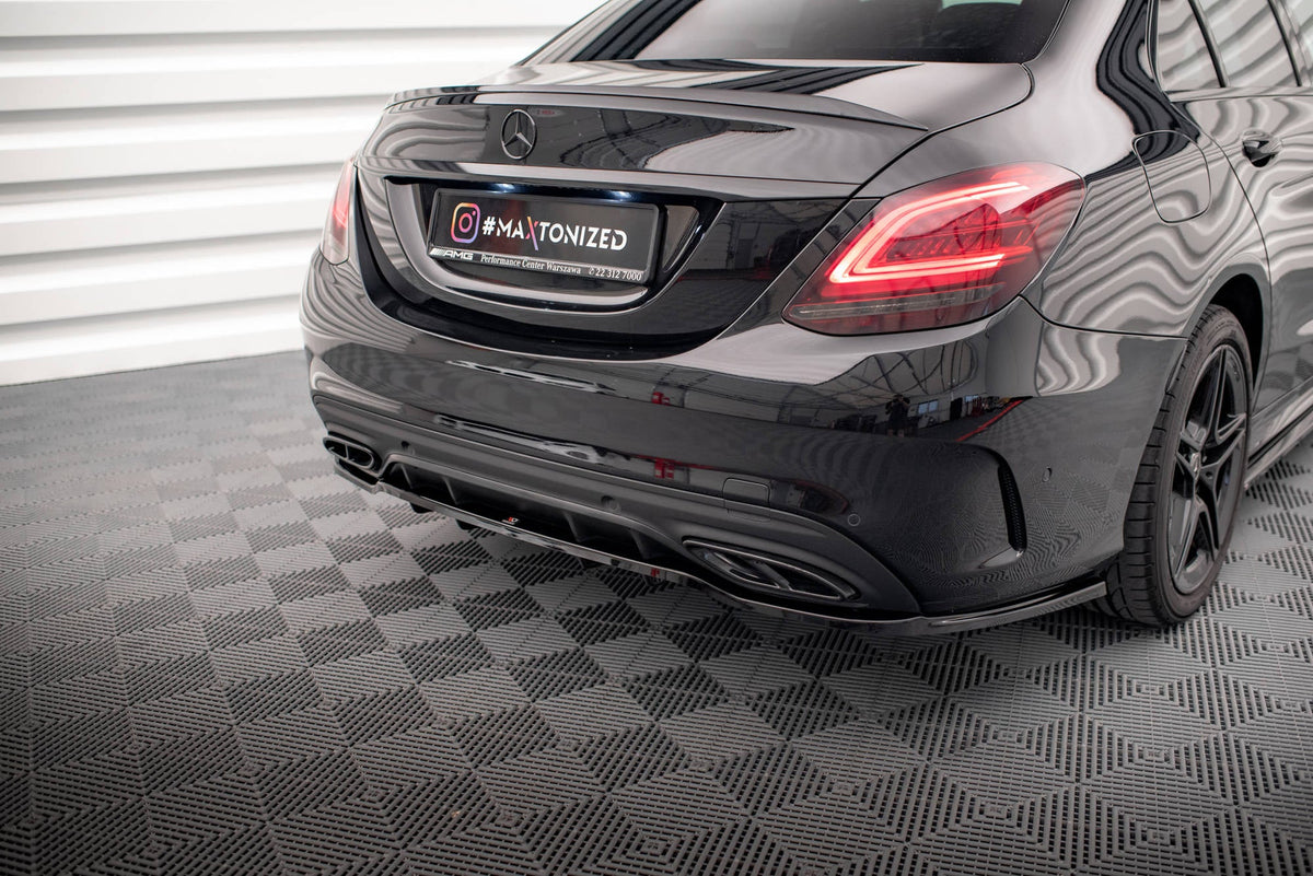 Splitter trasero (con barras verticales) para Mercedes-Benz C AMG-Line W205 Facelift
