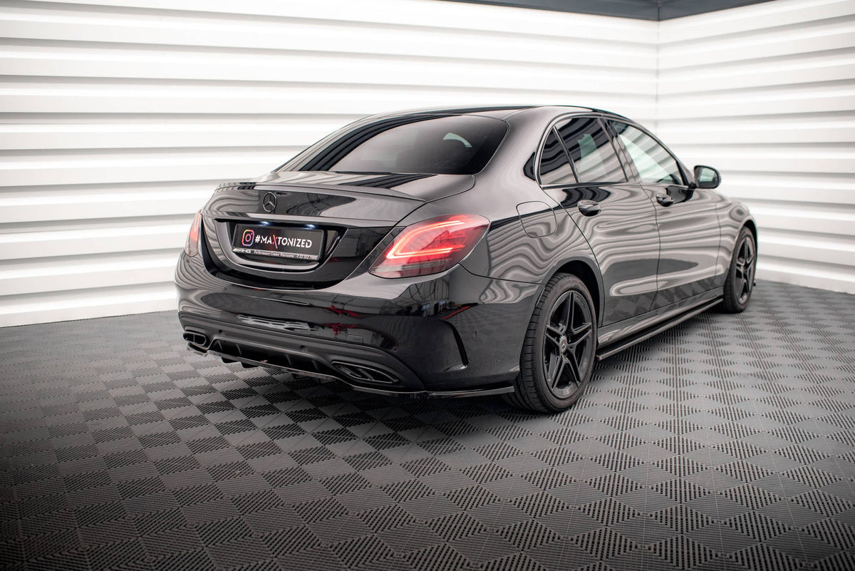 Splitter trasero (con barras verticales) para Mercedes-Benz C AMG-Line W205 Facelift