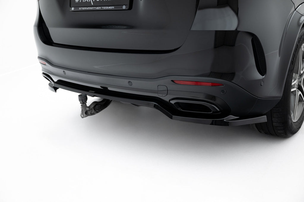 Splitter trasero (con barras verticales) para Mercedes-Benz GLE SUV AMG-Line W167 / W167 Facelift